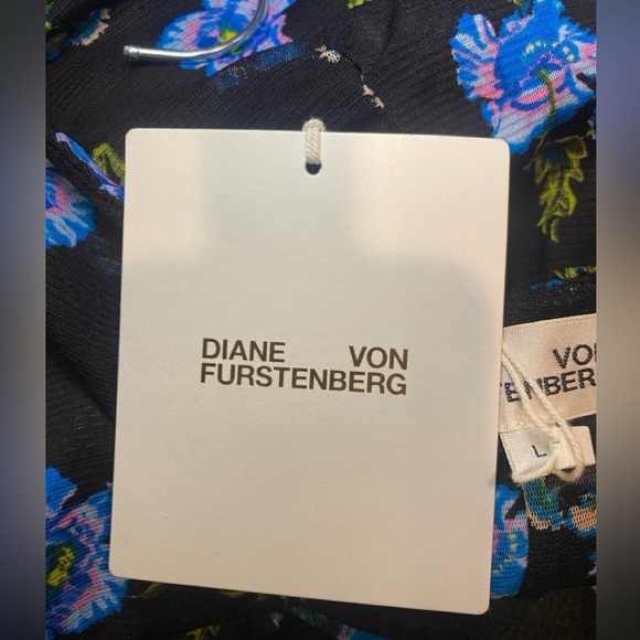 NWT Diane Von Furstenberg Women’s Rochelle Dress in August Floral Size Large - Picture 7 of 8